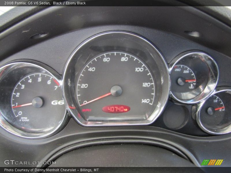 Black / Ebony Black 2008 Pontiac G6 V6 Sedan