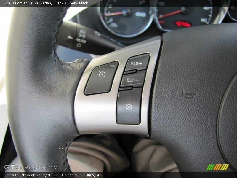 Black / Ebony Black 2008 Pontiac G6 V6 Sedan