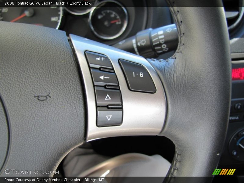 Black / Ebony Black 2008 Pontiac G6 V6 Sedan