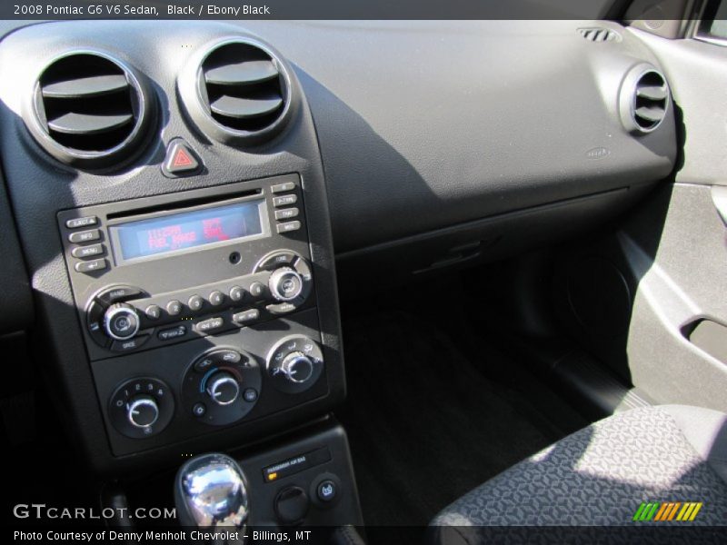Black / Ebony Black 2008 Pontiac G6 V6 Sedan