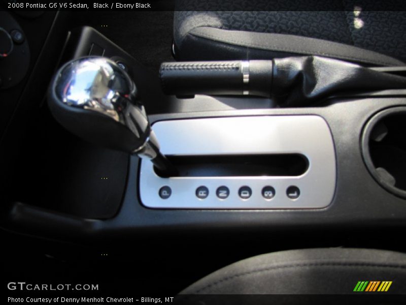 Black / Ebony Black 2008 Pontiac G6 V6 Sedan