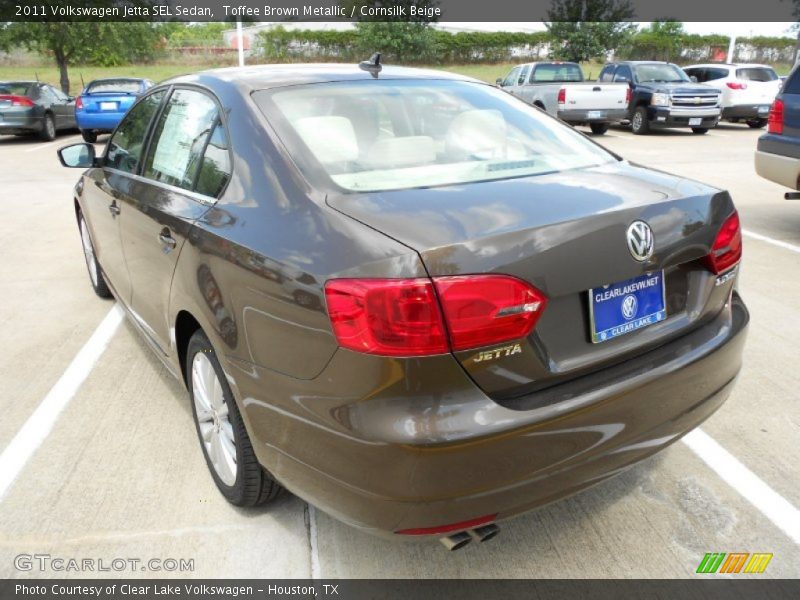 Toffee Brown Metallic / Cornsilk Beige 2011 Volkswagen Jetta SEL Sedan