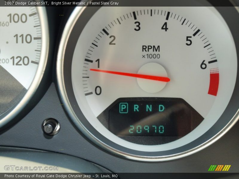 Bright Silver Metallic / Pastel Slate Gray 2007 Dodge Caliber SXT