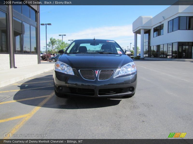 Black / Ebony Black 2008 Pontiac G6 V6 Sedan