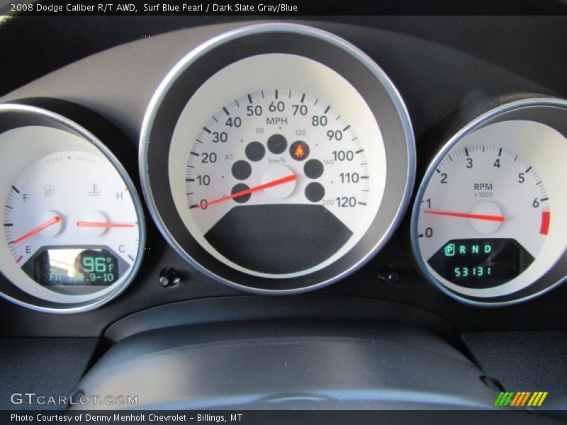 Surf Blue Pearl / Dark Slate Gray/Blue 2008 Dodge Caliber R/T AWD