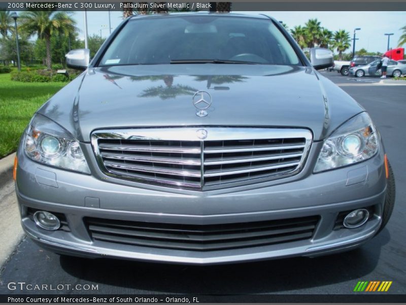 Palladium Silver Metallic / Black 2008 Mercedes-Benz C 300 Luxury