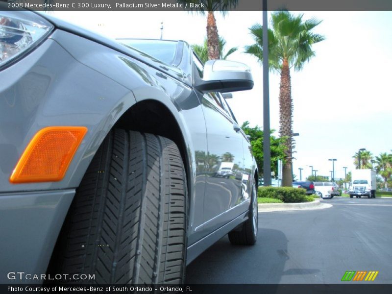 Palladium Silver Metallic / Black 2008 Mercedes-Benz C 300 Luxury