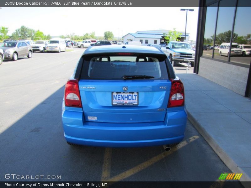 Surf Blue Pearl / Dark Slate Gray/Blue 2008 Dodge Caliber R/T AWD