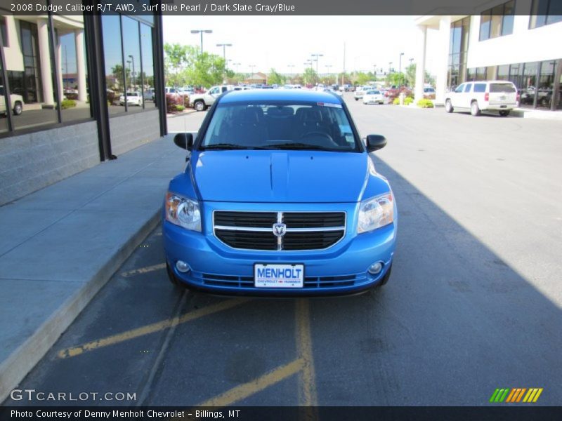 Surf Blue Pearl / Dark Slate Gray/Blue 2008 Dodge Caliber R/T AWD