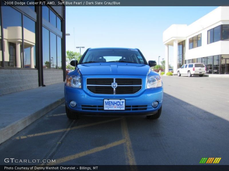 Surf Blue Pearl / Dark Slate Gray/Blue 2008 Dodge Caliber R/T AWD