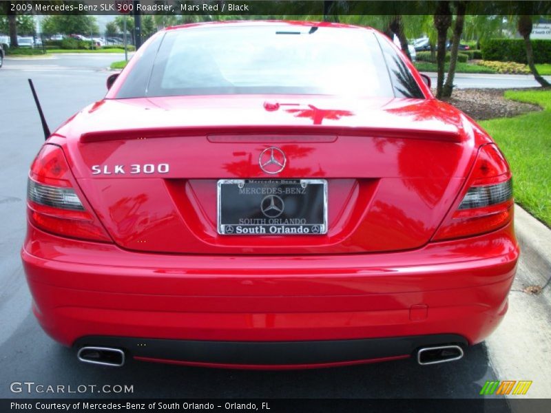 Mars Red / Black 2009 Mercedes-Benz SLK 300 Roadster