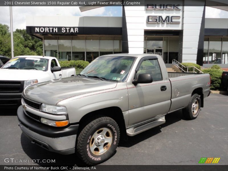 Light Pewter Metallic / Graphite 2001 Chevrolet Silverado 1500 Regular Cab 4x4