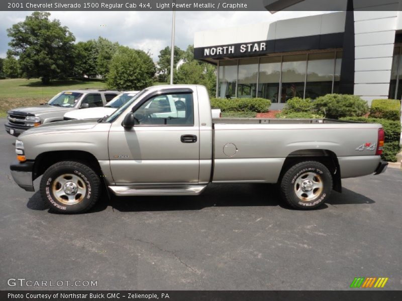 Light Pewter Metallic / Graphite 2001 Chevrolet Silverado 1500 Regular Cab 4x4
