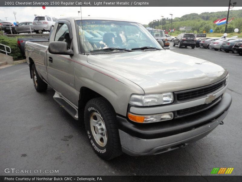 Light Pewter Metallic / Graphite 2001 Chevrolet Silverado 1500 Regular Cab 4x4