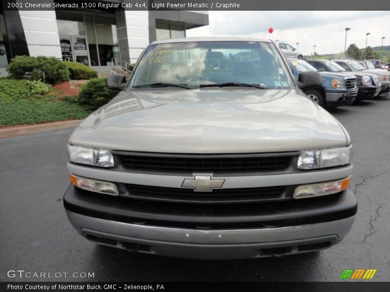 Light Pewter Metallic / Graphite 2001 Chevrolet Silverado 1500 Regular Cab 4x4