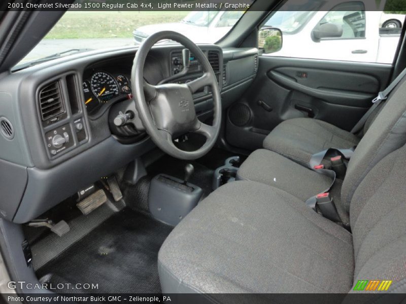 Light Pewter Metallic / Graphite 2001 Chevrolet Silverado 1500 Regular Cab 4x4