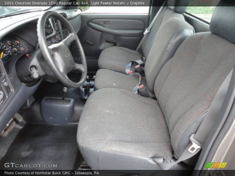 Light Pewter Metallic / Graphite 2001 Chevrolet Silverado 1500 Regular Cab 4x4