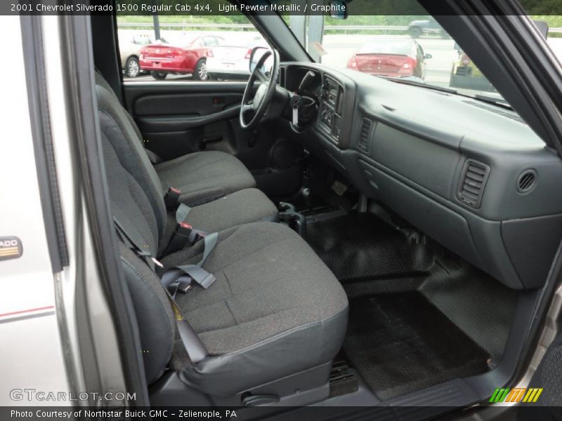 Light Pewter Metallic / Graphite 2001 Chevrolet Silverado 1500 Regular Cab 4x4