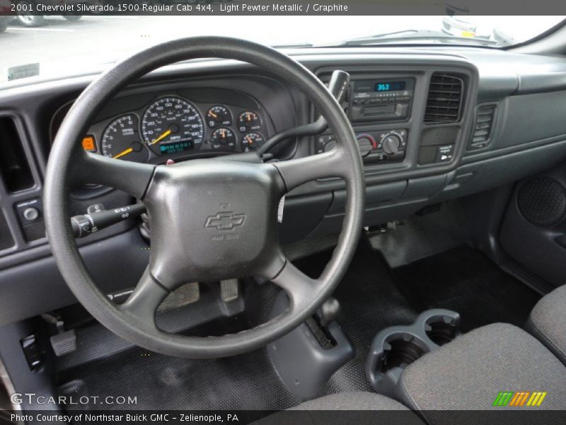 Light Pewter Metallic / Graphite 2001 Chevrolet Silverado 1500 Regular Cab 4x4