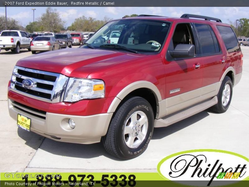 Redfire Metallic / Camel 2007 Ford Expedition Eddie Bauer
