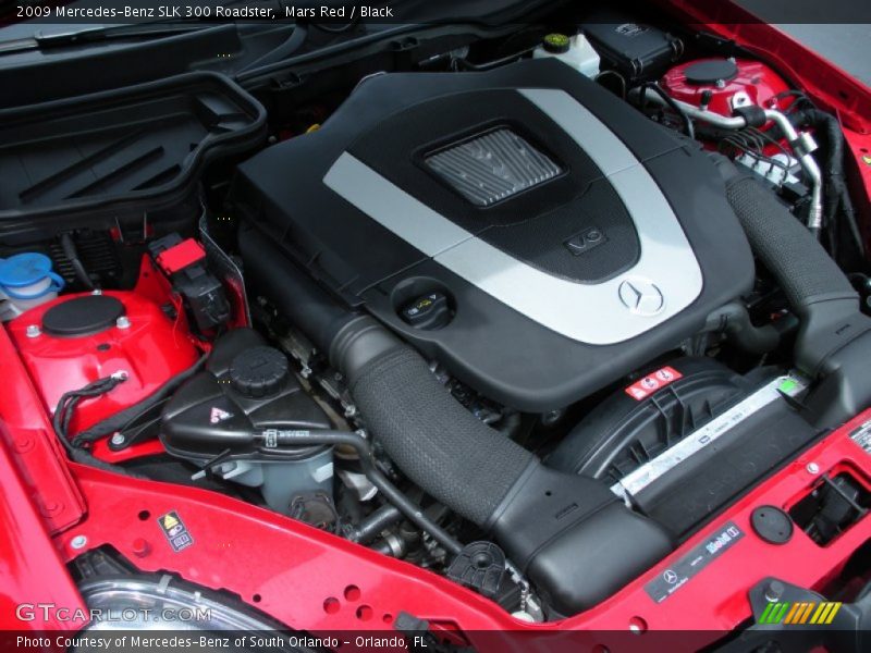 Mars Red / Black 2009 Mercedes-Benz SLK 300 Roadster