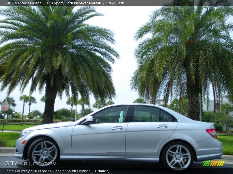 Iridium Silver Metallic / Grey/Black 2009 Mercedes-Benz C 350 Sport