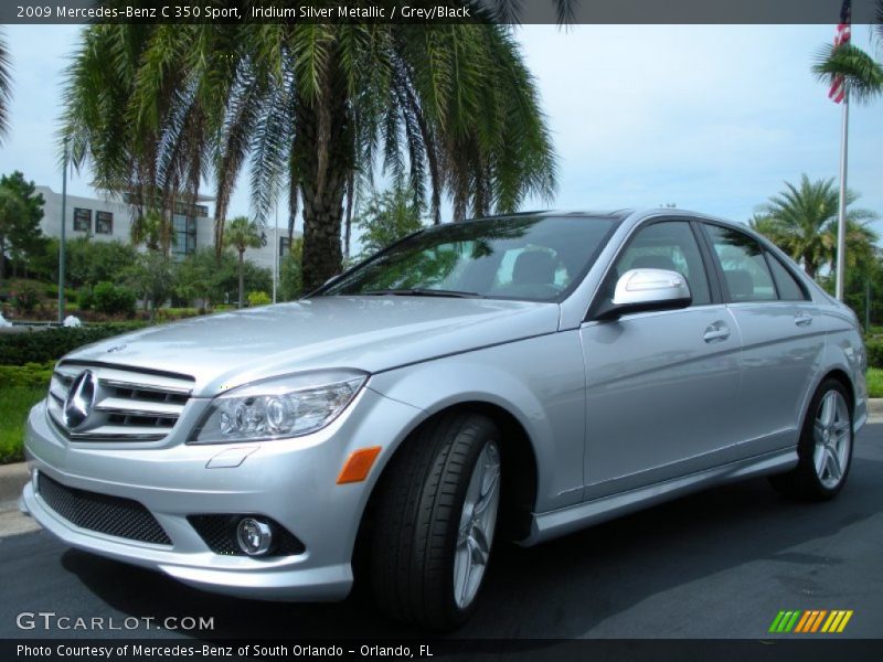 Iridium Silver Metallic / Grey/Black 2009 Mercedes-Benz C 350 Sport