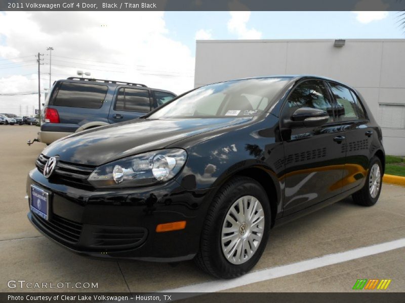 Black / Titan Black 2011 Volkswagen Golf 4 Door