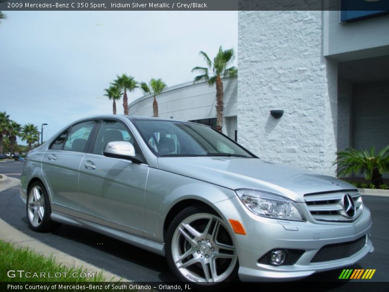 Iridium Silver Metallic / Grey/Black 2009 Mercedes-Benz C 350 Sport