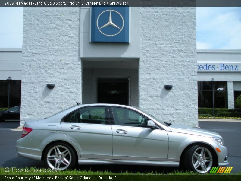 Iridium Silver Metallic / Grey/Black 2009 Mercedes-Benz C 350 Sport