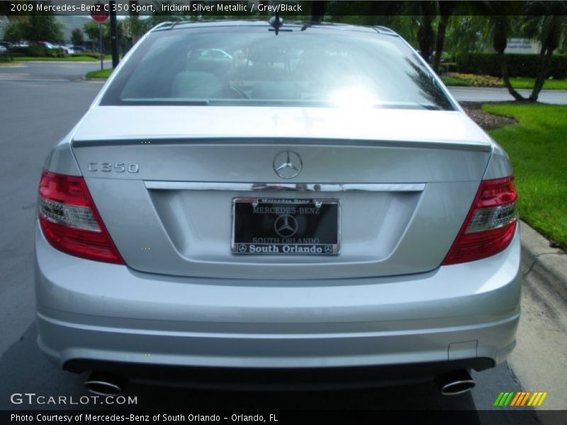 Iridium Silver Metallic / Grey/Black 2009 Mercedes-Benz C 350 Sport