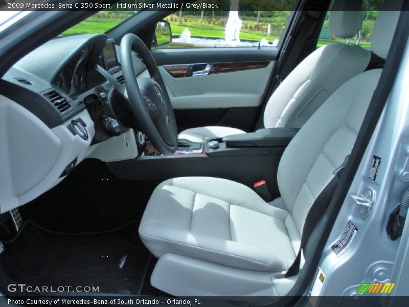 Iridium Silver Metallic / Grey/Black 2009 Mercedes-Benz C 350 Sport