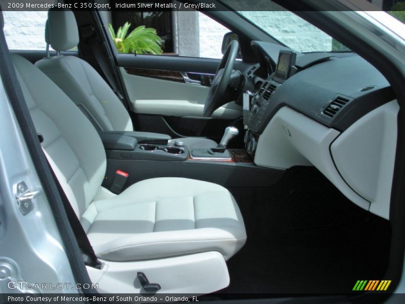 Iridium Silver Metallic / Grey/Black 2009 Mercedes-Benz C 350 Sport