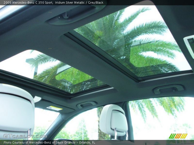 Iridium Silver Metallic / Grey/Black 2009 Mercedes-Benz C 350 Sport