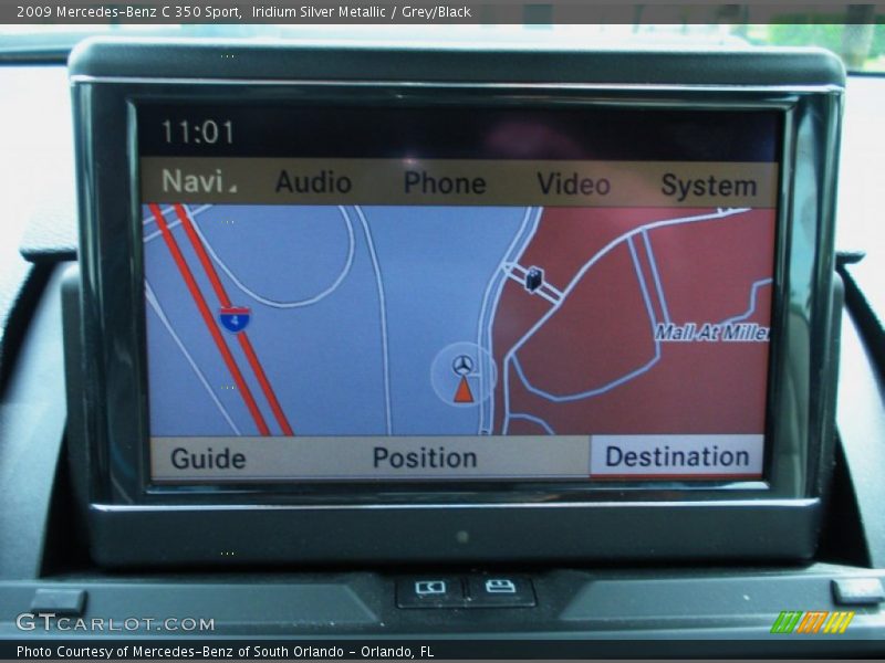 Iridium Silver Metallic / Grey/Black 2009 Mercedes-Benz C 350 Sport