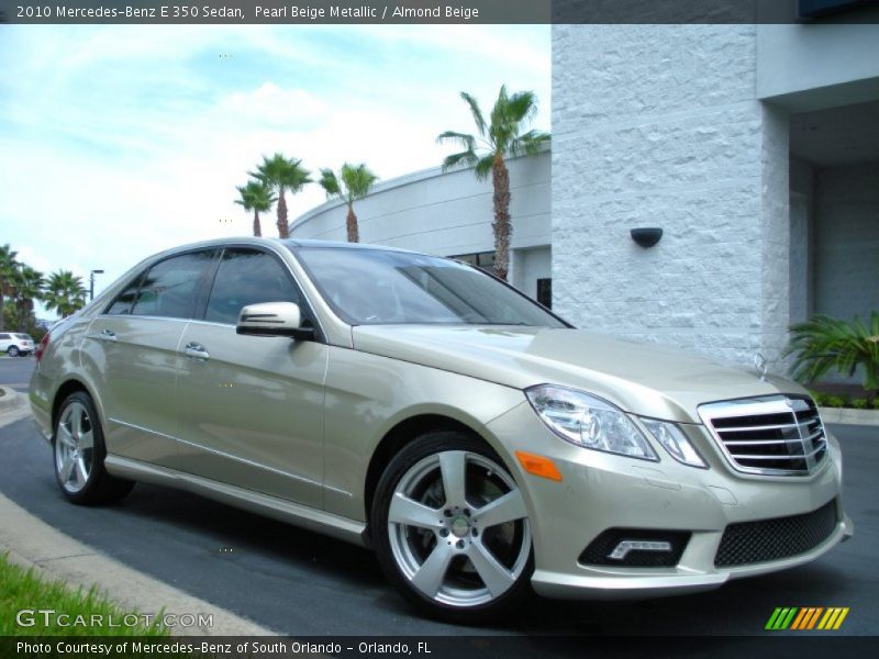 Pearl Beige Metallic / Almond Beige 2010 Mercedes-Benz E 350 Sedan