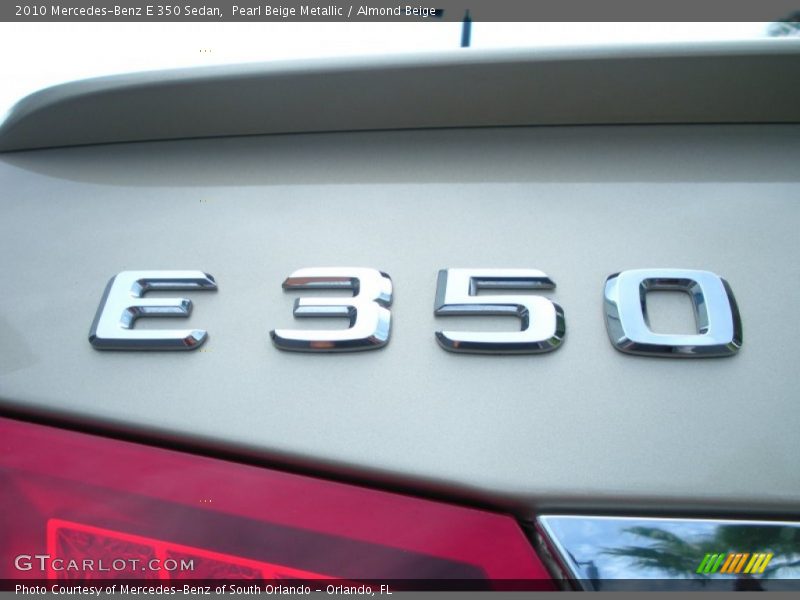 Pearl Beige Metallic / Almond Beige 2010 Mercedes-Benz E 350 Sedan