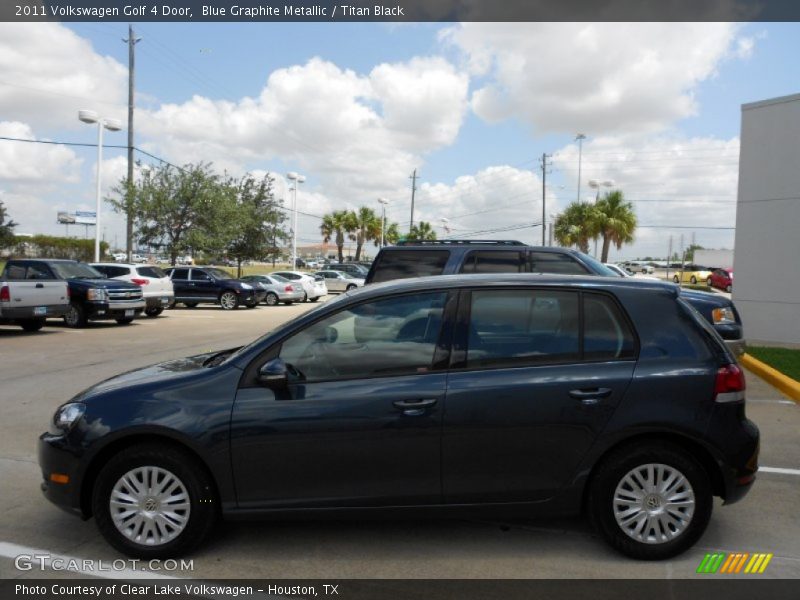 Blue Graphite Metallic / Titan Black 2011 Volkswagen Golf 4 Door