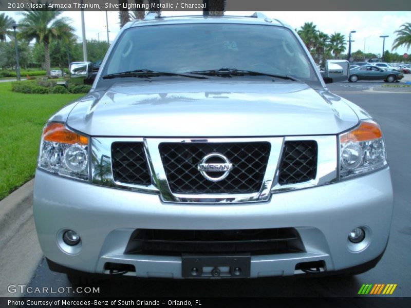 Silver Lightning Metallic / Charcoal 2010 Nissan Armada Titanium