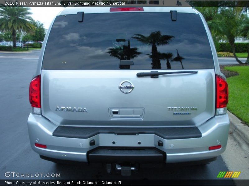 Silver Lightning Metallic / Charcoal 2010 Nissan Armada Titanium