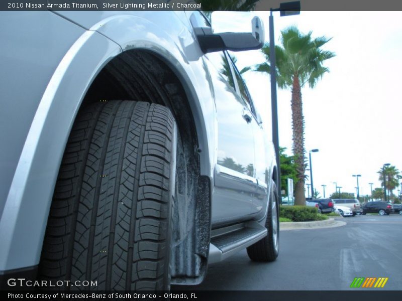 Silver Lightning Metallic / Charcoal 2010 Nissan Armada Titanium