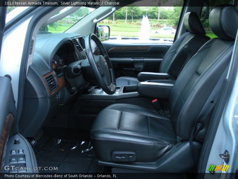 Silver Lightning Metallic / Charcoal 2010 Nissan Armada Titanium
