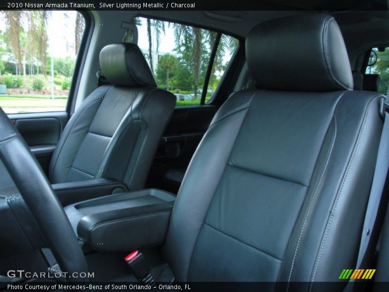 Silver Lightning Metallic / Charcoal 2010 Nissan Armada Titanium