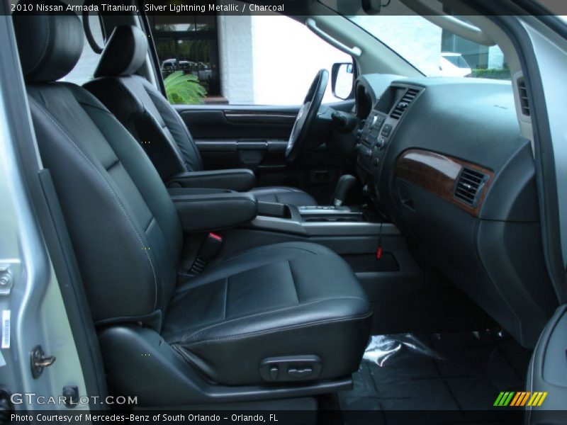 Silver Lightning Metallic / Charcoal 2010 Nissan Armada Titanium
