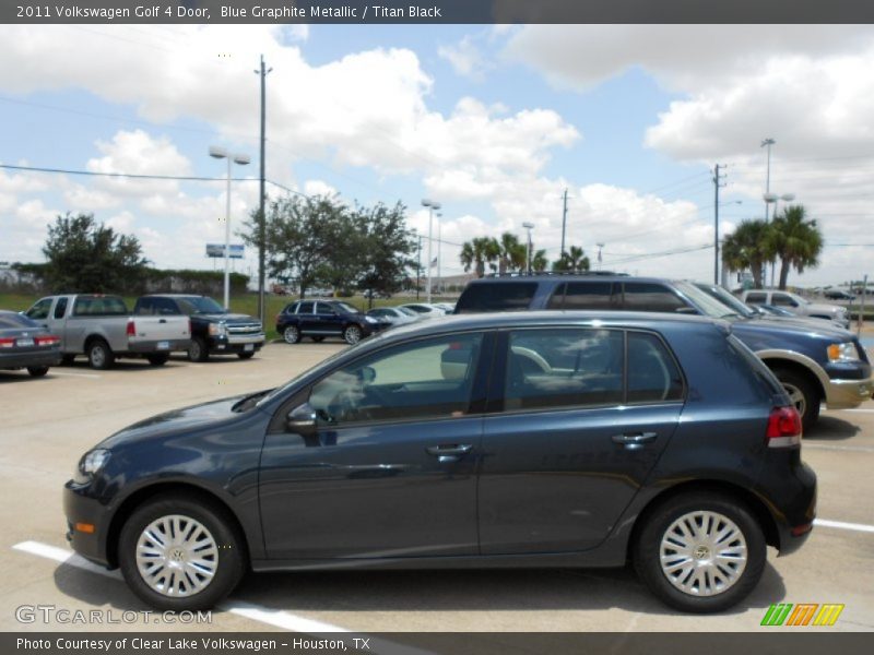 Blue Graphite Metallic / Titan Black 2011 Volkswagen Golf 4 Door