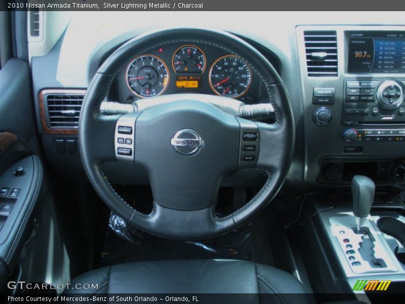 Silver Lightning Metallic / Charcoal 2010 Nissan Armada Titanium