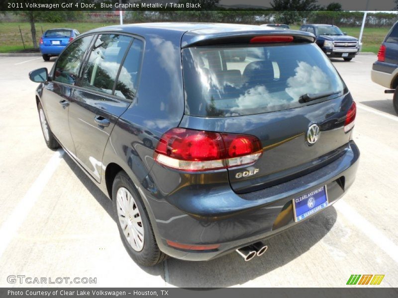 Blue Graphite Metallic / Titan Black 2011 Volkswagen Golf 4 Door