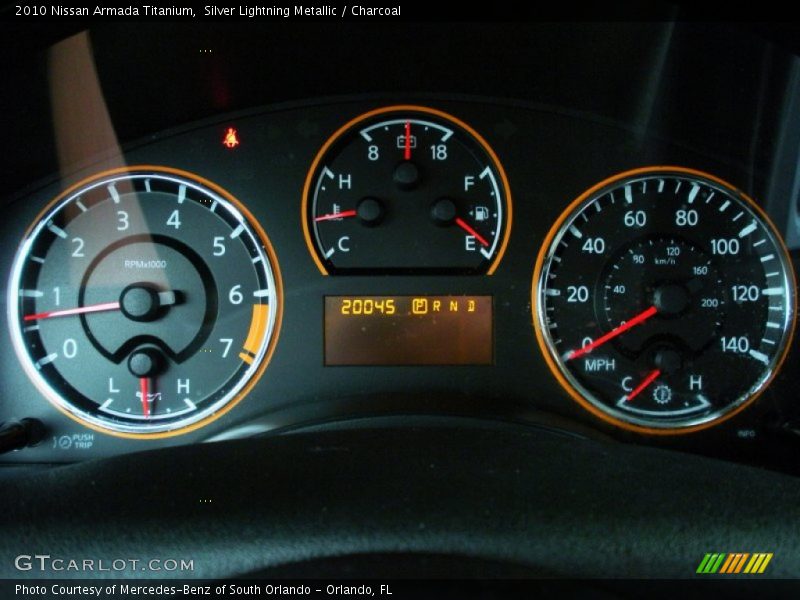 Silver Lightning Metallic / Charcoal 2010 Nissan Armada Titanium