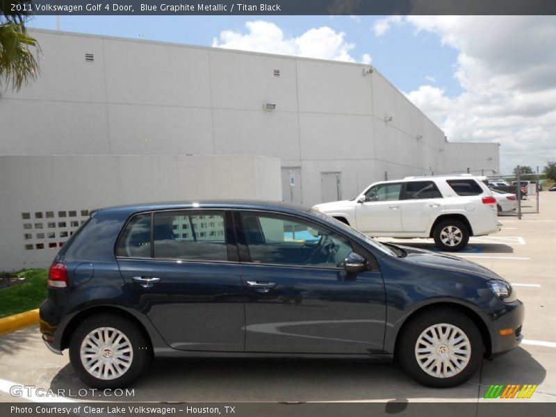 Blue Graphite Metallic / Titan Black 2011 Volkswagen Golf 4 Door