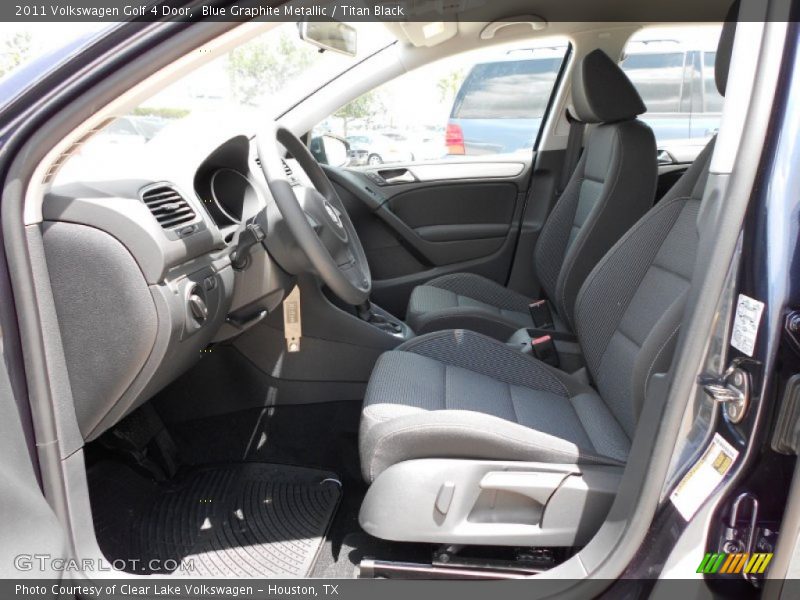 Blue Graphite Metallic / Titan Black 2011 Volkswagen Golf 4 Door